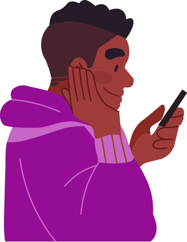 Boy using Saymico